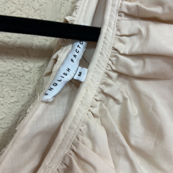 English Factory RUFFLED LACE CONTRAST MIDI DRESS size M - Picture 6 of 8